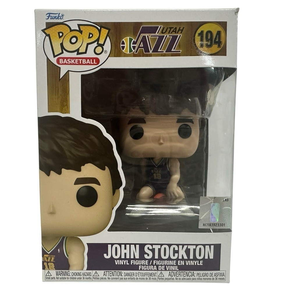 Funko Pop NBA Legends Utah Jazz John Stockton Rookie Season 194 Vinyl Figure